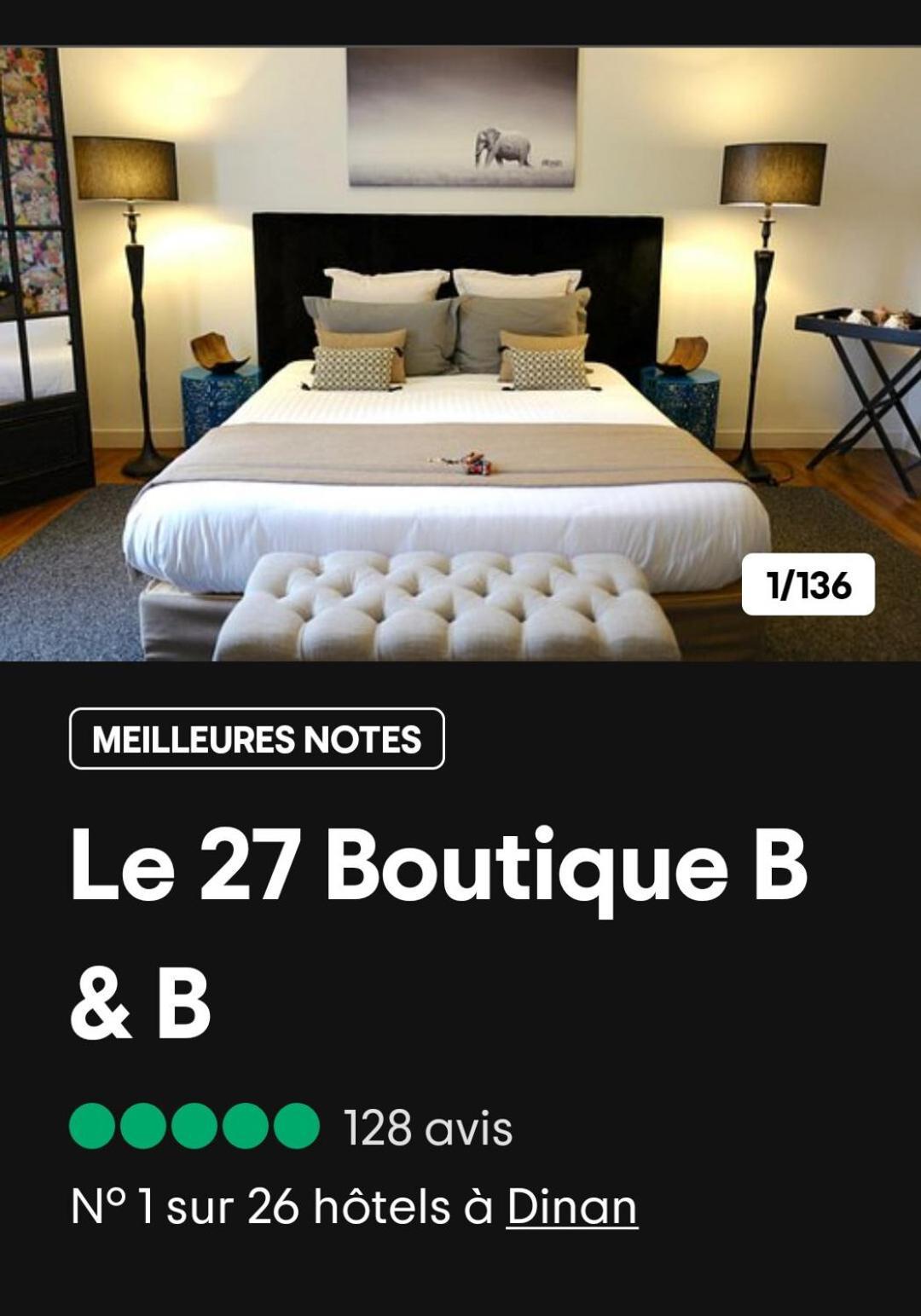 Le 27- Boutique B&B Dinan Exterior photo